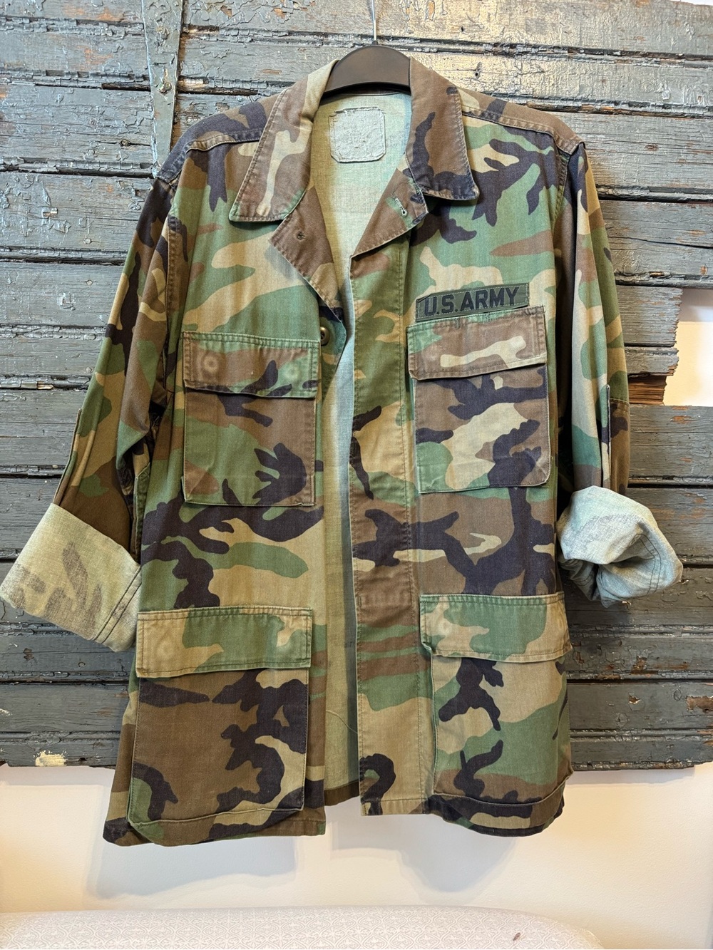 U.S. Army Camouflage Field Jacket - Olive Green & Brown